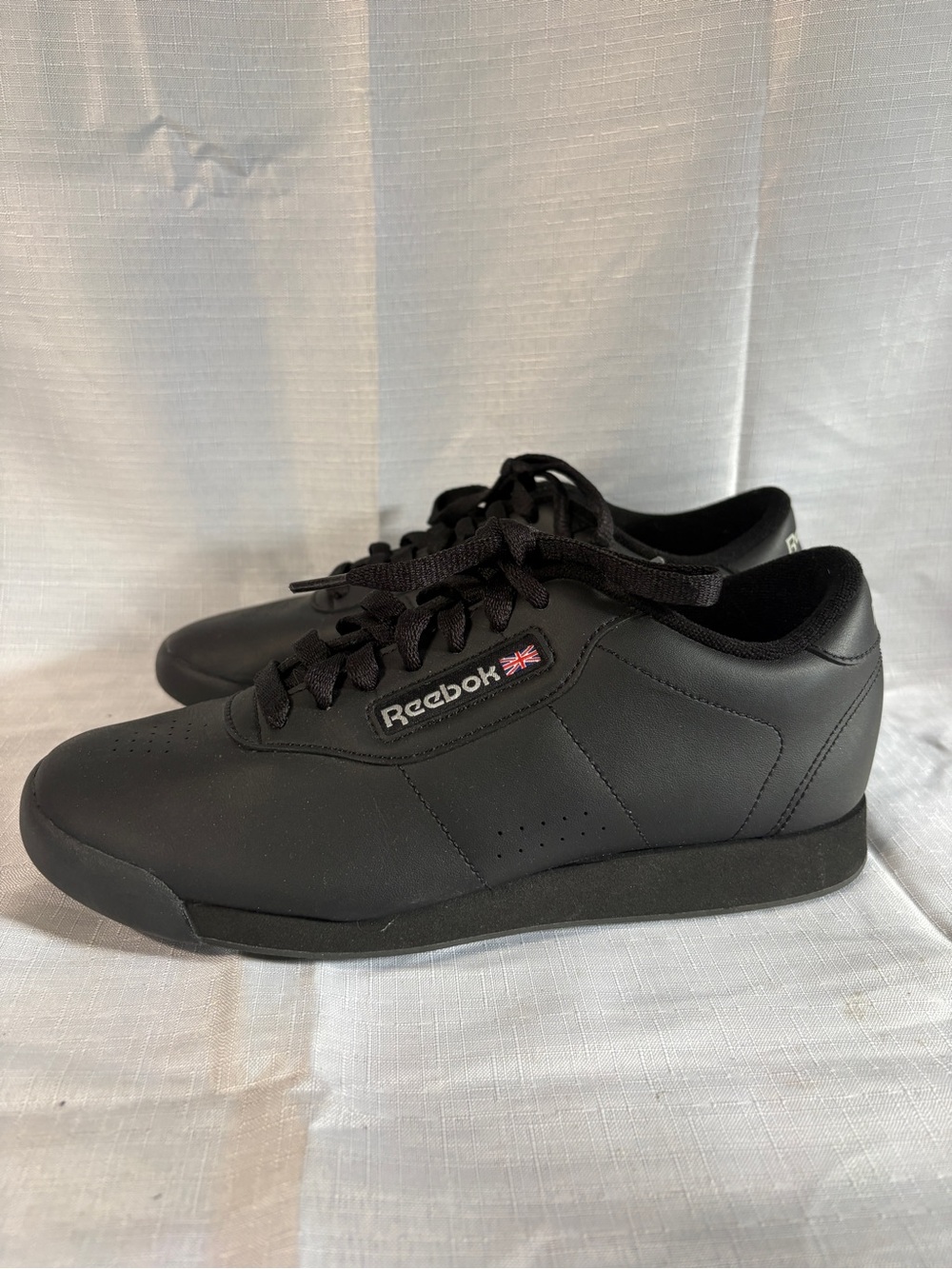 Reebok Princess Black Low-Profile Leather Trainers